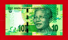 South Africa 10 Rand 2015 Unc Note W Omron Rings Sign Kganyago Diff Prefix P138b