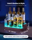 Vevor Led Lighted Liquor Bottle Display 2-tier 16 Inch Rack For 8 Bottles
