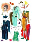 Original  Vintage Uncut Esther Williams Paper Dolls By Marilyn Henry gorgeous 