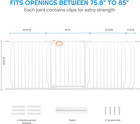 Baby Gate Indoor 75-85 Inch  Extra Wide Safety Gate For Dogs Large Stairway Gate