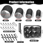 4 Sizes Self-grip Hair Rollers Set - 50 Pcs Jumbo Curlers For Long  Short Hair A