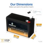 12v 7 2ah Sla Battery For Apc Ups Backup Bk500m Gs Portalac Px12072hg
