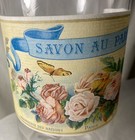 Vintage French Large Perfume Savon Au Parfum Glass Bottle France