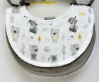 Parents Choice Infant Baby Boys And Girls Loved Gray Drool Dribbler Bibs 5-pack