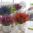 8 16 Bundles Artificial Flower Fake Plant Decor Hanging Outdoor Home Yard Garden