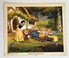 Disney Snow White Vintage Lithograph Prints Set Of 2 1940   s 10   x12   