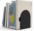 4 Pair Bookends Metal Book Ends Universal Economy Bookends  black  4 Pair 