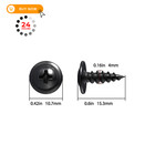  400 Pcs  8  1 2  Black Truss Head Wood Screws Quick Metal Self  8  1 2  