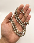 Vintage Muslim Prayer Beads Islamic Misbaha Tasbih Rosary Natural Stone 33 Beads