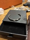 Sterling Silver Infant kids Bangle Bracelet  Signed Sa 3 Inches Wide 9 Grams