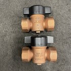 Kemper 6510605000 Flow Splitter 2  Main X 1  Loop  Fpt W  1 4 Turn Stop Valves