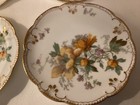 Set Of 4 Antique Limoges France Hand Painted Peony Floral Porcelain B   B Plates