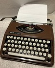 Olivetti Lettera 82  Typewriter - Pop Art - Spanish Layout - Unique Chocolate   