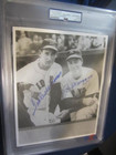 Joe Dimaggio   Ted Williams Autographed 8x10 Photo Baseball Hofers Psa Slabbed