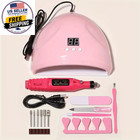 Linmanda Manicure Set Usb Electric Nail Drill Polish File Kit With Led Lamp Hand