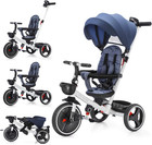 Baby Stroller Tricycle Ubravoo 5-in-1 Sit lie Adjustable Canopy 1-5 Yrs Trolly