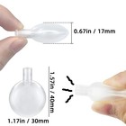 Yincl  20 Pcs  Replacement Squeakers For Dog Toys - 30mm Noise Maker Clear 