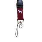 Victoria   s Secret Pink Detachable Lanyard Keychain Holder Maroon And White