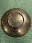 Vintage Asian Etched Brass Chinese Round Bowl Trinket Tray 3 5  Made In China