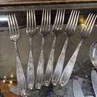 Lot Of 23 - 1847 Rogers Bros Ambassador Silver Plate Forks  Spoons    Knives 