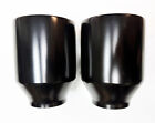 Pair Straight Cut 5  Black Exhaust Tips 3  For Dodge Charger Scat Pack Srt R t