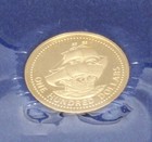 1975 Barbados  100  50 Gold Proof Coin Franklin Mint Sealed Packaging 6 21g