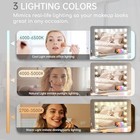 Lighted Hollywood Vanity Mirror 23 x18  With 15 Led Bulbs  3 Color Modes  10x Ma