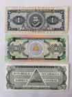 Nicaragua 1 And 1 2 Cordoba Banknotes  lot Of 3  Banco Central De Nicaragua