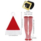 Mrs Claus Costume Adult Christmas Xmas Santa Fancy Outfit Dress   Belt   Hat Set