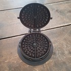 Rare Cast Iron Waffle Maker 1880s Antique W  Resor   Co Cincinnati Oh No  7