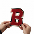 Custom Chenille Patch Personalized Name Iron On For Varsity Jackets   Bags Set 5