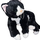 Ty Classic Shadow Kitty Cat Lying 2015 10  Plush With Ear Tag