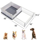 Whelping Box whelping Box For Dogs With Washable Puppy Pads  Double Rooms