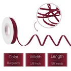 Burgundy Double Faced Satin Solid Ribbon 1 8 Inch X 50 Yards Craft Wedding