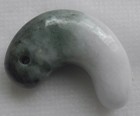 Japanese Ancient Unknown Cent Jade Magatama Pendant Fetus Natural Japan Antique