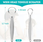 2 Pack Tongue Scraper For Adults  Reduce Bad Breath  Tongue Cleaner With Travel