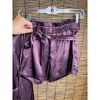Fashion Nova Mens Purple Satin Blazer And Shorts 2 Piece Set Metallic Xs
