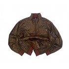 Rocawear Y2k Hip Hop Windbreaker Bomber Jacket Brown 3xl