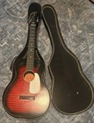 Vintage 1960s Harmony Stella Parlor Guitar W  Original Case     Made In Usa
