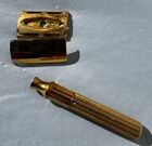 Vintage Gillette Double Edge Safety Razor-gold-tone-made In U s a   Razor Box