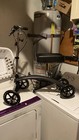 Medline Steerable Knee Walker  Large 8   wheels  Adjustable Height And Storage Bag