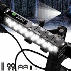Powerful 17led Bike Light Bar 10000mah Rechargeable Bicycle Headlight Waterproof