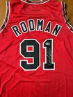 Dennis Rodman Autographed Signed Chicago Bulls Xl Custom Jersey Swau Coa Auto     