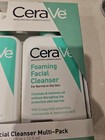 2 Pack Cerave Foaming Facial Cleanser Pump For Normal To Oily Skin - 12 Fl Oz