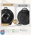 Vangoa Upgrade Hard Cymbal Case With Wheels  Rolling Cymbal Vault