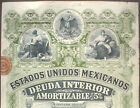 Mexico Estados Unidos Mexicanos Bonds 5      100  1898 Uncancelled
