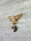 Vintage Foe Fraternal Order Eagle  La Eagle Pin Gold Tone