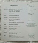 1965 Cruise Ship Paquebot  france  Breakfast Menu Cover Art By Michel Ciry Nos
