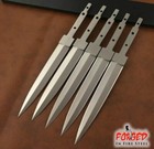 Lot 5 X Stiletto Daggers Blank Blades Japanese Stainless Steel Spear Point Knife