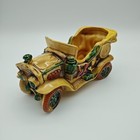 Vintage Japan Ceramic Car Planter 5793 Mid Century Kitsch Retro Automobile Vase